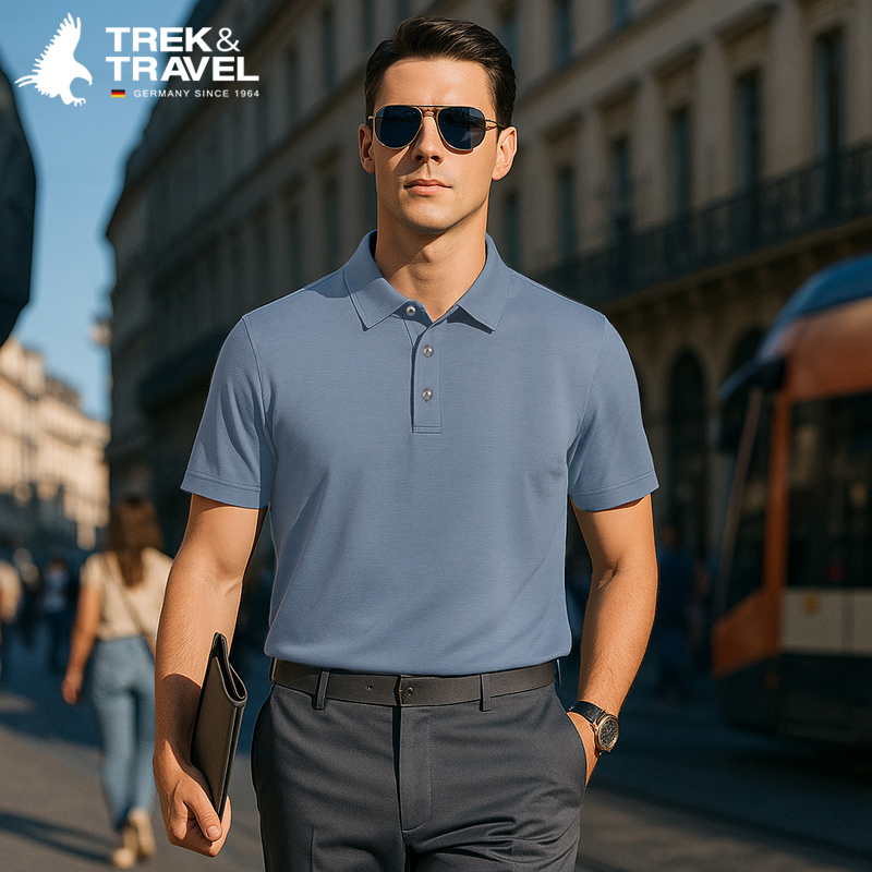 TREKTRAVEL德国飞鹰短袖POLO衫