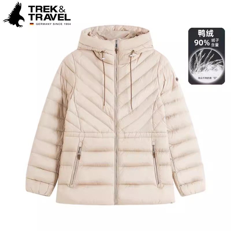 TREKTRAVEL德国飞鹰女连帽羽绒服
