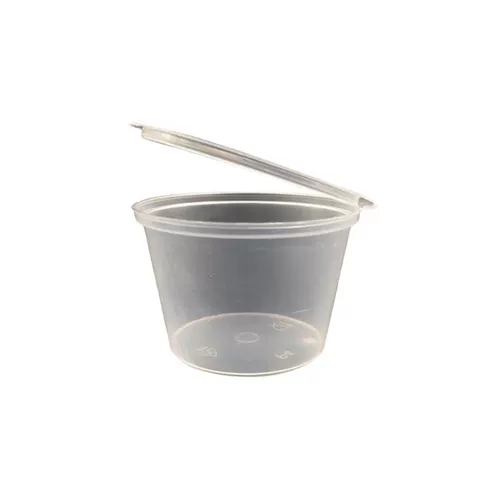 Одноразовая чашка соуса. Небольшой чашка запечатанная чашка для соуса упакованная и упакованная коробка.