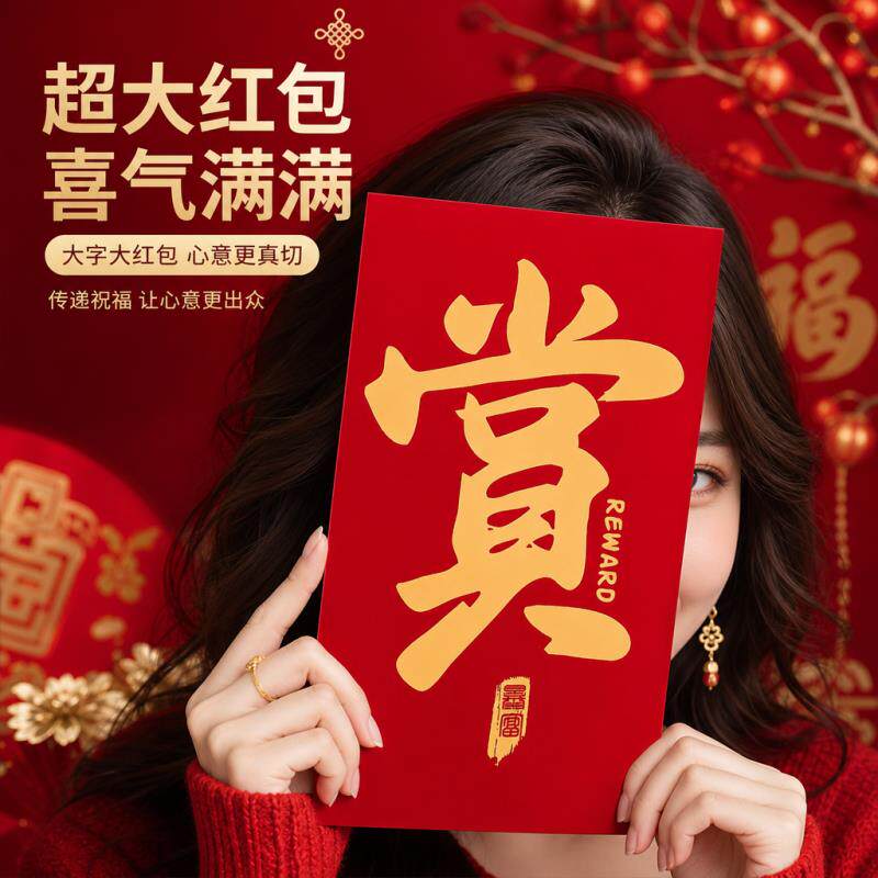 惊喜红包创意个性超大万元喜庆利是封2026新款生日快乐礼物喜包