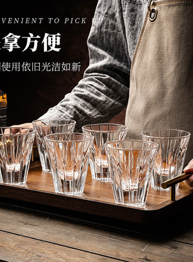 轻奢水晶玻璃白酒红酒杯套装摆件
