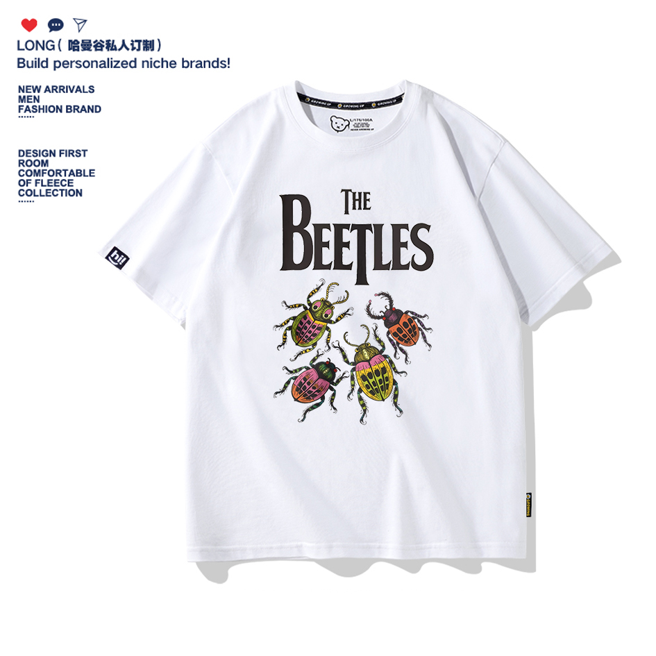 The Beatles 披头士甲壳虫乐队约翰列侬摇滚短袖T恤周边音乐衣服