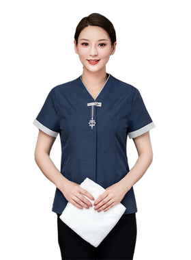 新中式时尚气质工衣小区医院定制