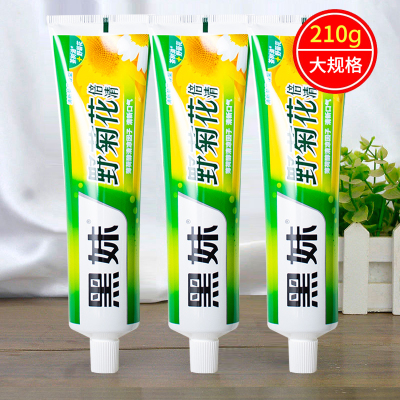 黑妹野菊花倍清牙膏清洁牙龈口气清新清火护龈大容量家庭装正品