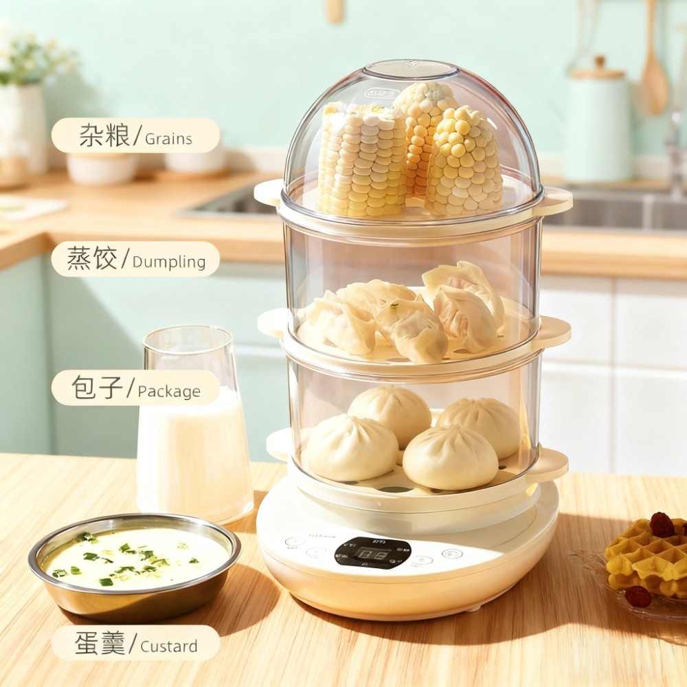 蒸蛋器煮蛋器迷你电蒸锅小型家用自动断电蒸包子鸡蛋羹蒸玉米红薯