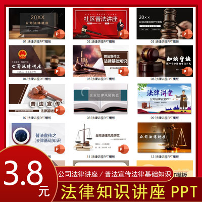 公司企业法律基础知识培训讲座PPT课件劳动合同法风险普法宣传