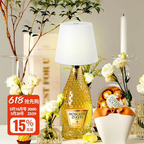 清吧咖啡厅餐厅酒瓶灯空瓶子创意