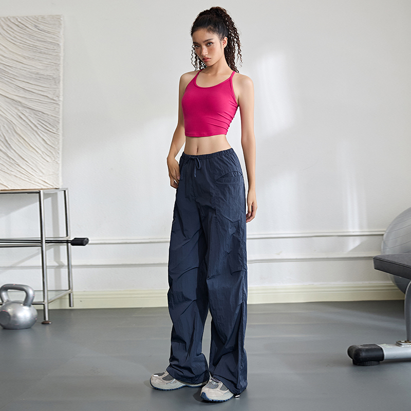 dcw可收缩裤脚轻薄显瘦工装裤女