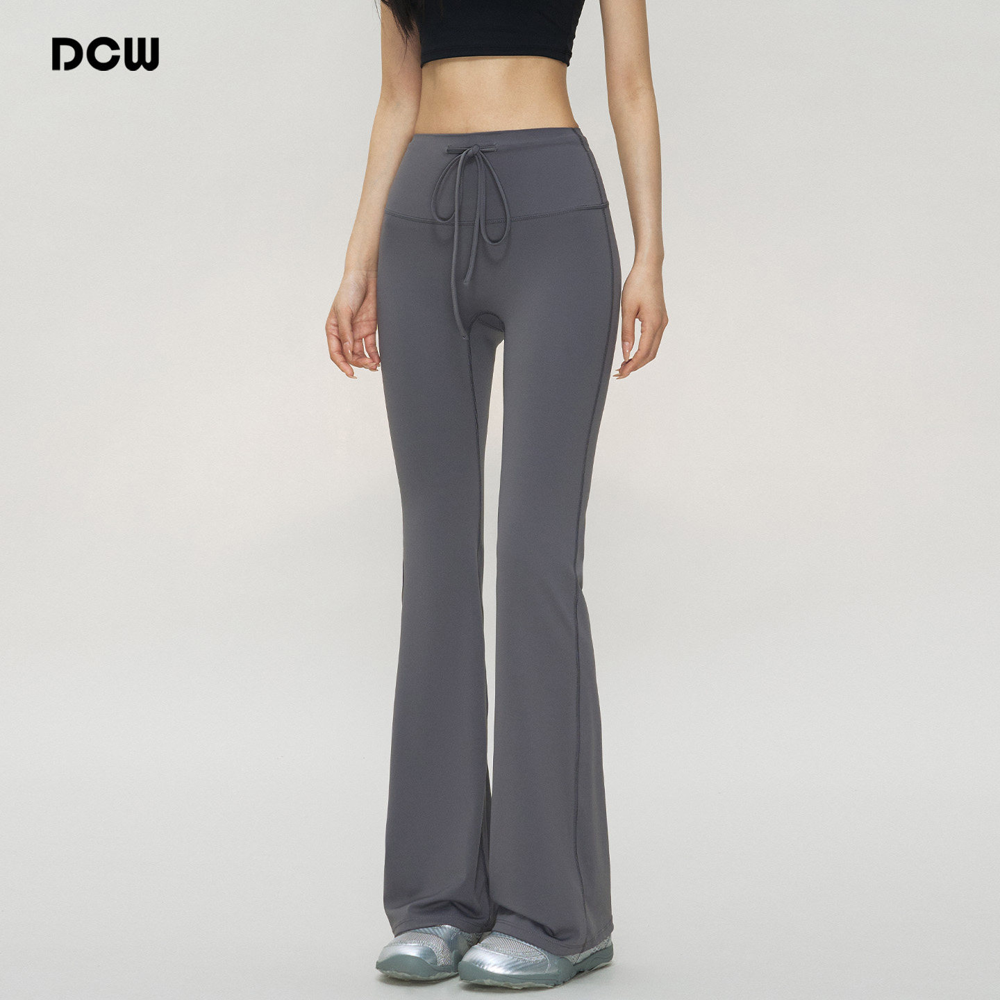 DCW高腰收腹微喇叭瑜伽裤女修身显瘦跑步普拉提训练健身运动长裤,运动/瑜伽/健身/球迷用品,瑜伽长裤,淘宝优惠券,粉丝福利购,淘宝优惠卷