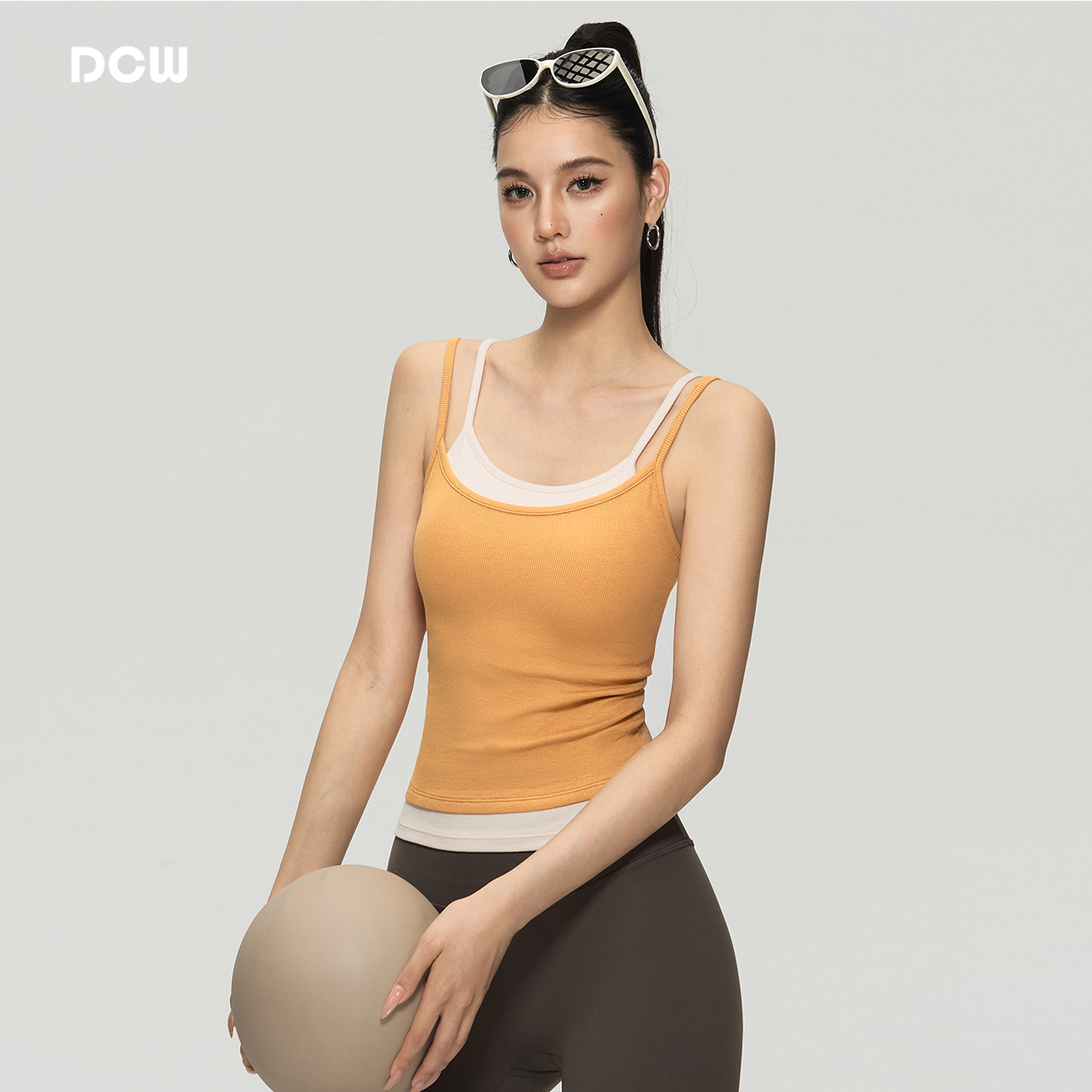 dcw细肩带减震训练瑜伽运动背心