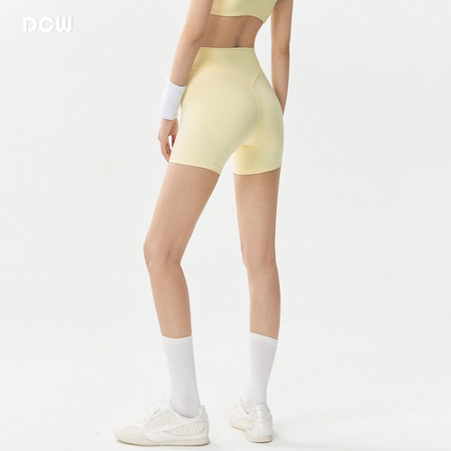 dcw高腰收腹提臀健身运动短裤女