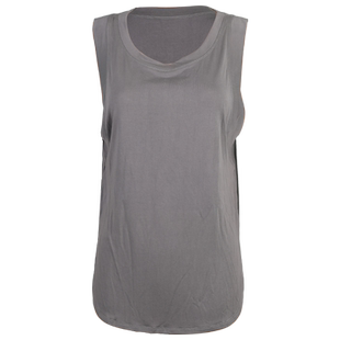 dcw宽松运动背心女显瘦透气健身训练上衣无袖跑步长款罩衫瑜伽T恤