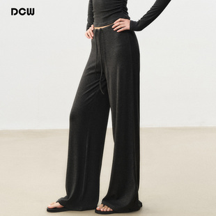 DCW宽松运动长裤女跑步训练健身直筒裤户外普拉提显瘦瑜伽阔腿裤