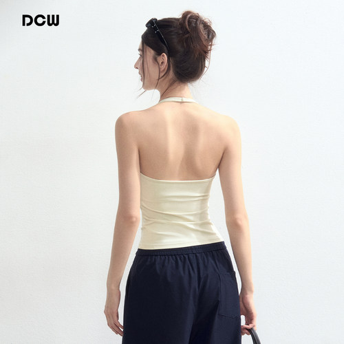 dcw长款紧身显瘦美背瑜伽背心女