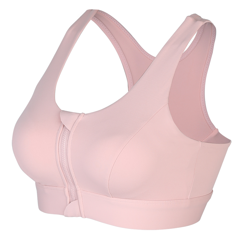dcw一体式前拉链运动内衣女防震高强度跑步健身服文胸瑜伽背心bra