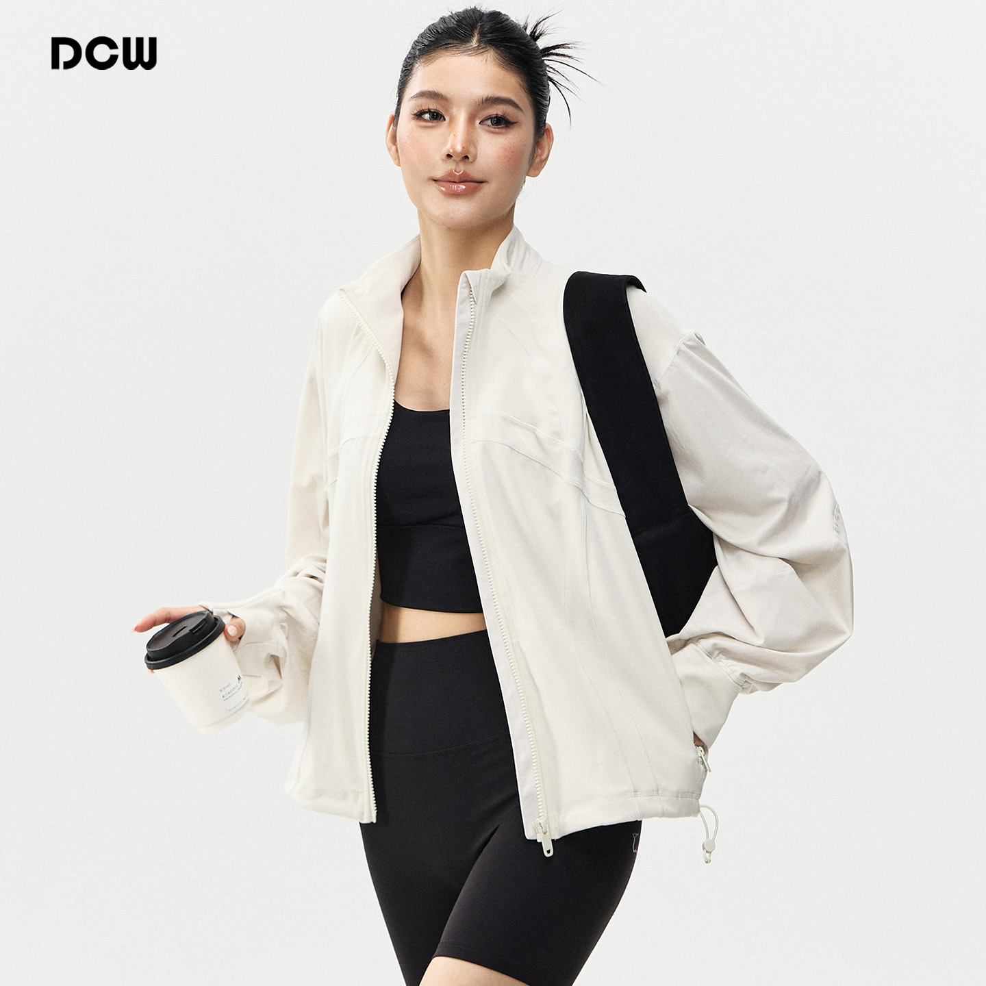 dcw外穿休闲百搭瑜伽上衣外套女