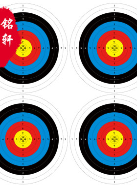靶纸弓箭箭靶飞镖靶射箭器材