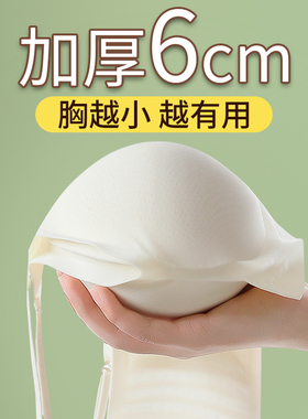 冰丝细肩带外扩内衣女小胸显大聚拢美背加厚6cm胸垫凉感漫画文胸