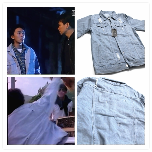 小偷阿星周星驰整蛊专家同款春时尚季男女宽松上衣牛仔衫夹克外套