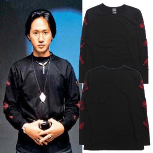 男女棉宽松TEE 秋冬T恤长袖 纪念真 BEYOND历史摇滚乐队黄家驹同款