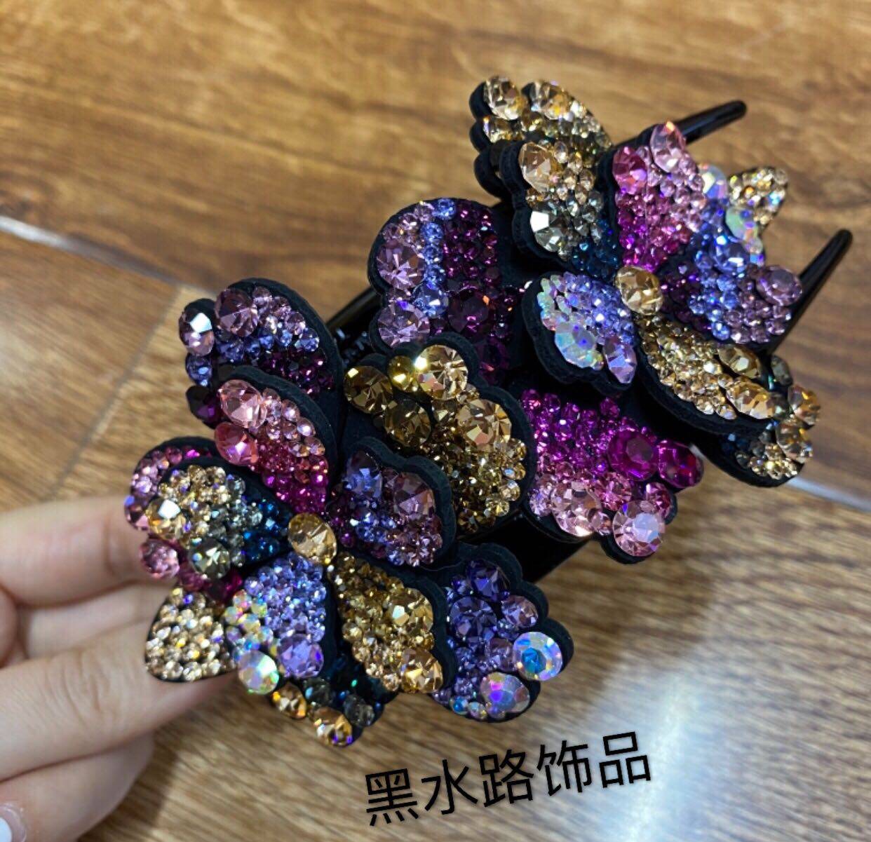韩版捷克钻厘米节日送礼燕尾夹