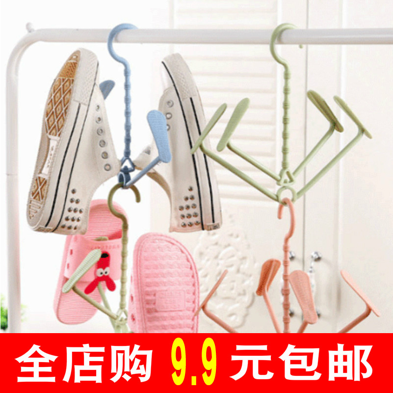 晒鞋器多功能架子阳台神器晾室外凉鞋架挂式衣家用挂钩枕头可折叠
