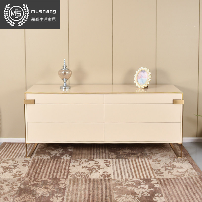 高端轻奢家具定制 芬迪fendi1款意大利后现代简约玄关斗柜电视柜