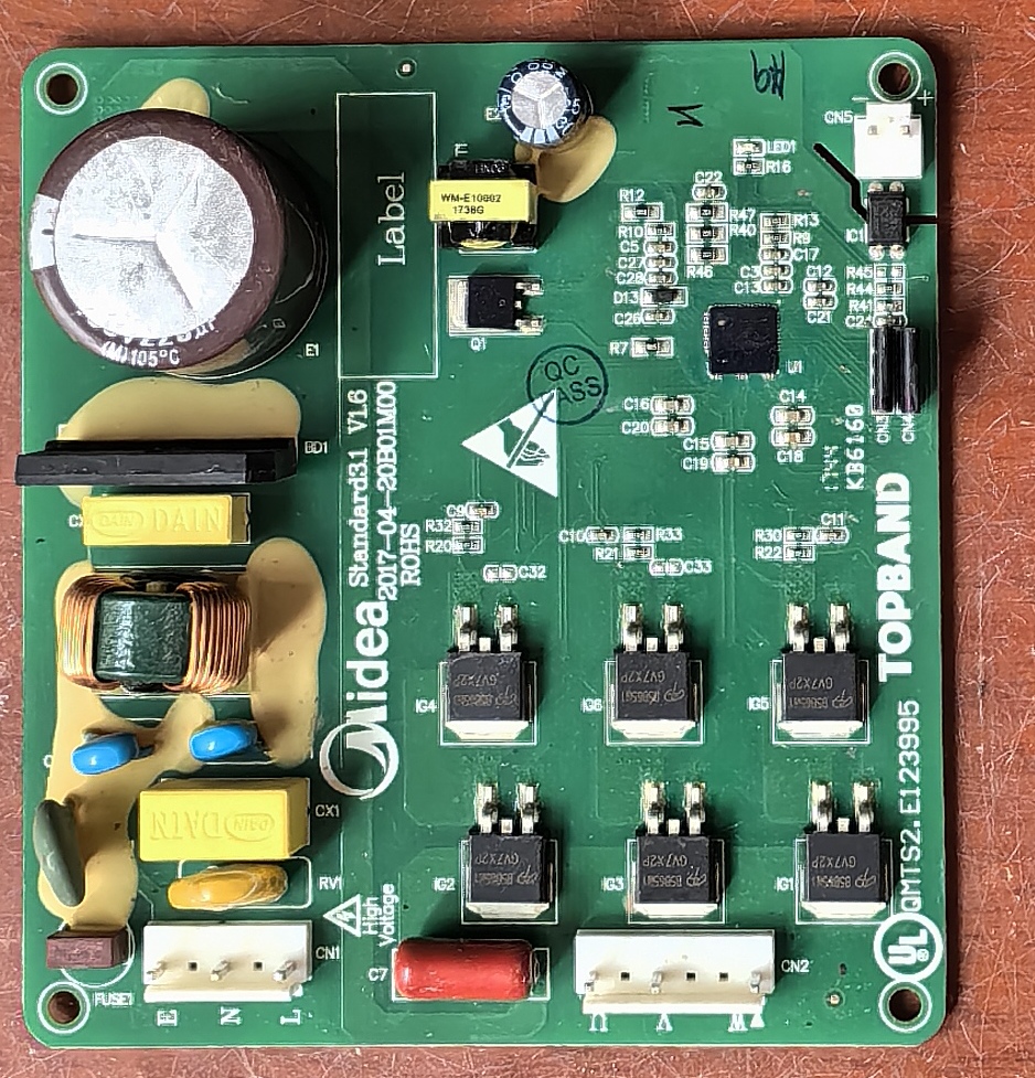 美的冰箱BCD-536WKPZM变频板驱动板DZ120V1D DZ90V1D DZ75V1C