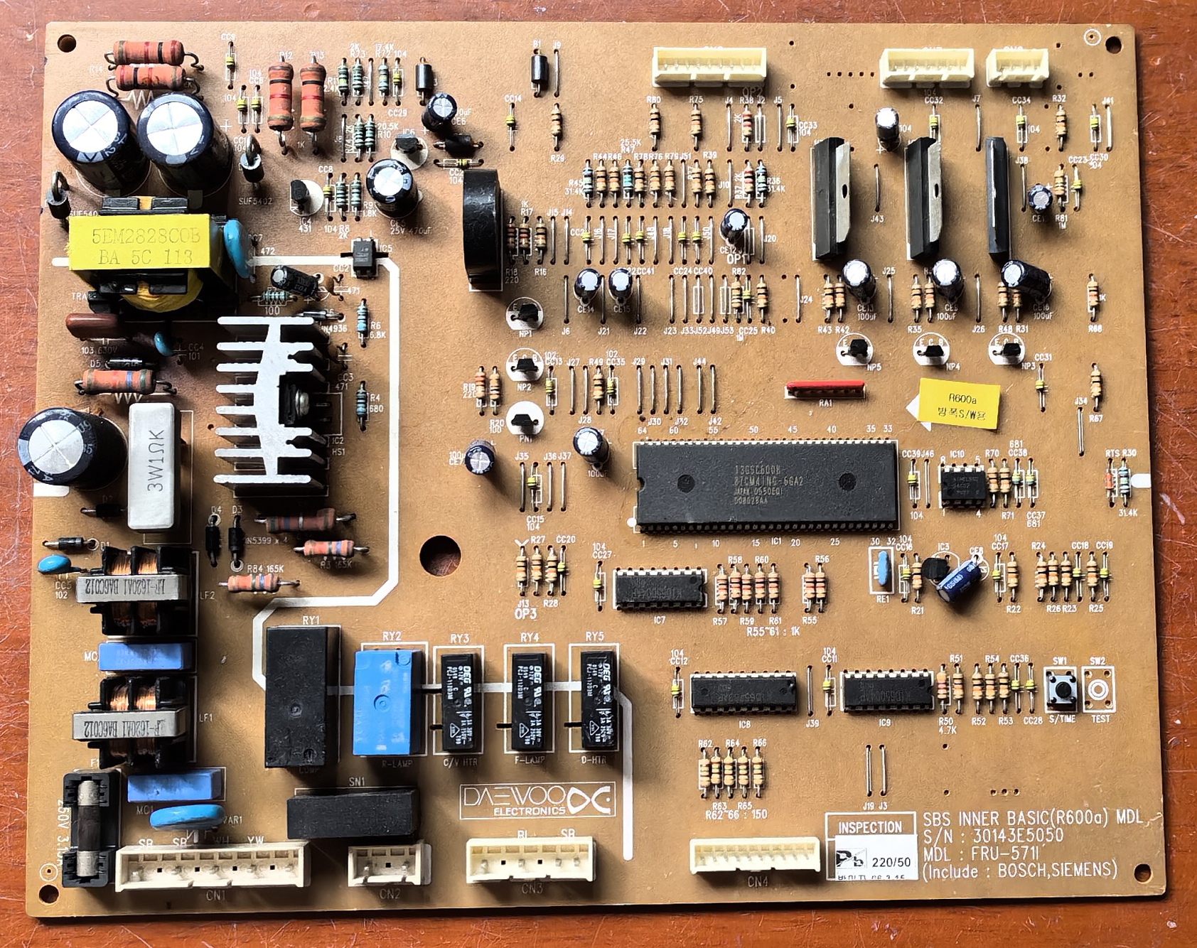 西门子冰箱 KA56NV10TI 电脑板 主板 控制板 FRU-571 30143E5050