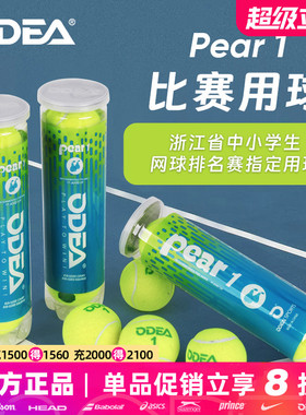 ODEA欧帝尔青少年网球高弹耐打训练比赛初学者大宝球pear减压25%