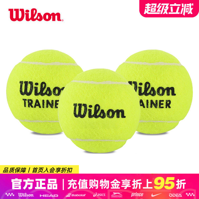 Wilson威尔胜网球威尔逊无压球耐磨耐打初学者练习专业比赛训练球