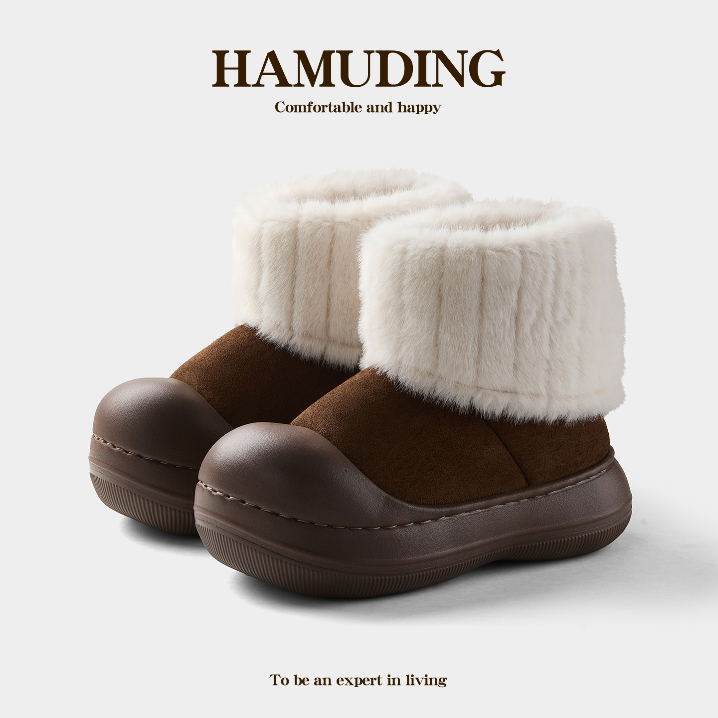 包跟棉拖鞋女款冬季居家室内保暖加绒加厚百搭外穿中大童亲子棉鞋