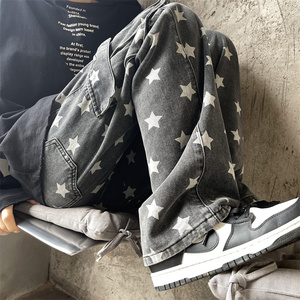2025春季新款 印花 工装口袋牛仔裤 805-D23-P60控78图片