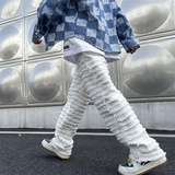 2025春季新款磨破宽松直筒休闲裤805-D03-P60控78，男装休闲裤，星座809B（原星座805）