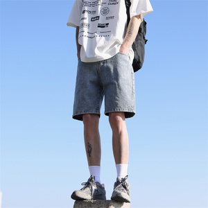2025夏季新款！宽松直筒牛仔五分短裤 809B-BK63-P40 控58图片