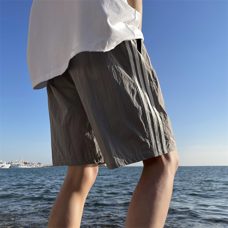 2025夏季新款！宽松直筒三条杠五分休闲短裤809B-DK11-P35控48，男装牛仔裤，星座809B（原星座805）