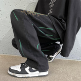 2025春季新款喷漆烫钻宽松直筒牛仔裤805-D28-P60控78，男装牛仔裤，星座809B（原星座805）