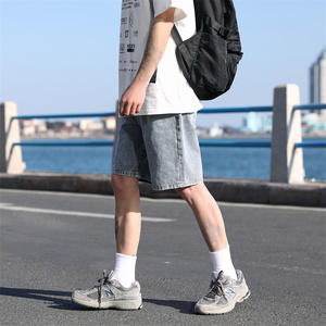 2025夏季新款！宽松直筒牛仔五分短裤 809B-BK63-P40 控58图片