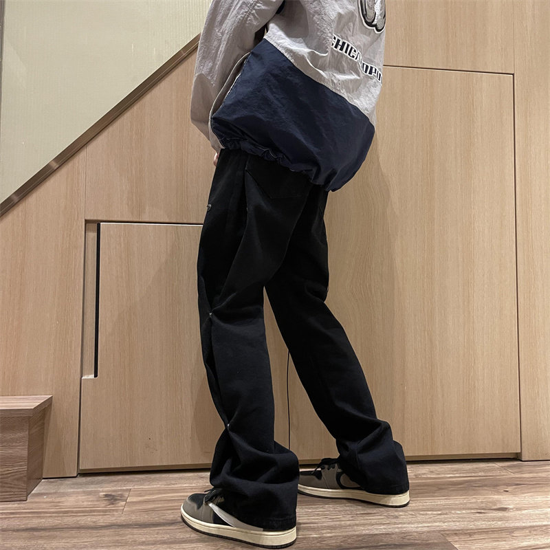 2025秋季新款！个性设计宽松直筒牛仔裤805-KZ83-P55控68,男装牛仔裤,星座809B（原星座805）