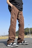2025春季新款！帅气宽松直筒阔腿工装长裤809B-D81-P65控88，男装工装外套，星座809B（原星座805）