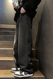 2025秋季新款！宽松直筒牛仔裤纯色裤子805-KZ105-P48控68，男装牛仔裤，星座809B（原星座805）