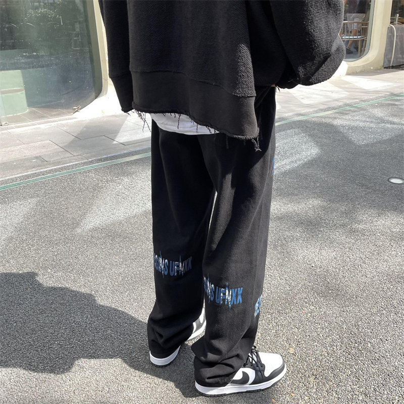 2025春季新款！帅气直筒印花牛仔裤805-KZ32-P60控78,男装牛仔裤,星座809B（原星座805）