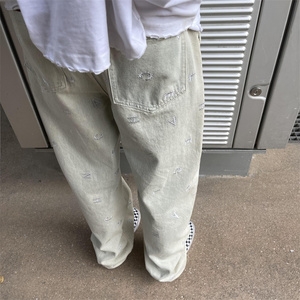 2025春季新款！ 宽松直筒牛仔裤 工艺长裤 805-D01-P60 控78图片