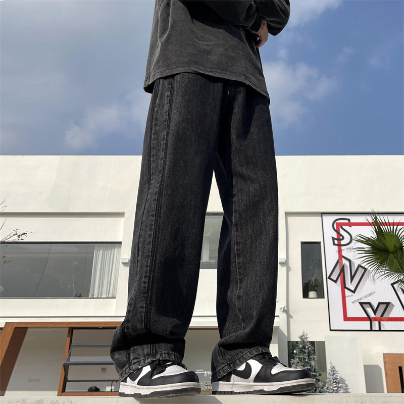 2025春季新款百搭宽松直筒牛仔裤805-D29-P55控68,男装牛仔裤,星座809B（原星座805）