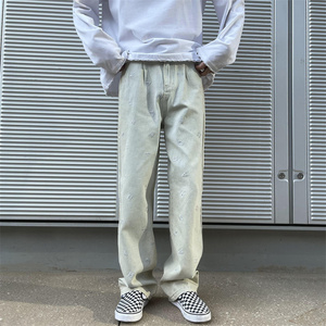 2025春季新款！ 宽松直筒牛仔裤 工艺长裤 805-D01-P60 控78图片