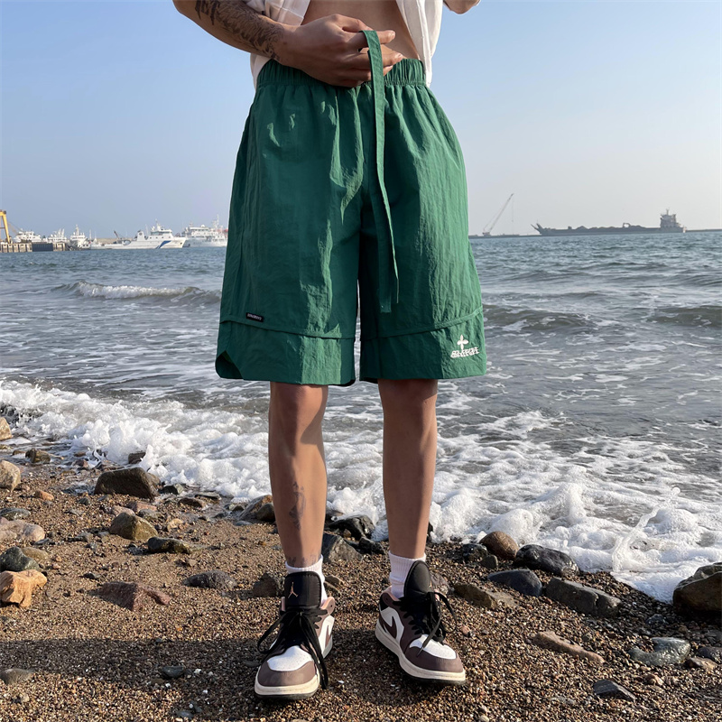 2025夏季新款！宽松直筒刺绣五分休闲裤809B-DK19-P50控68，男装休闲裤，星座809B（原星座805）