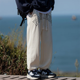 2025秋季新款！宽松阔腿休闲裤缩脚裤子805-KZ66-P60控78，男装休闲裤，星座809B（原星座805）