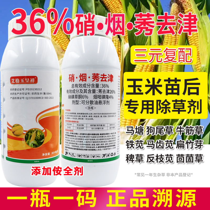 36%硝烟莠去津玉米地除草剂杀除草剂