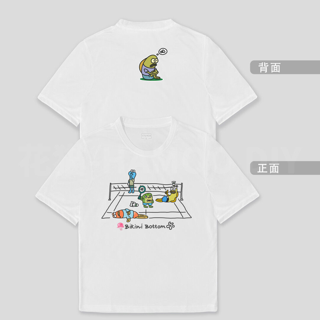 比奇堡羽毛球服速干衣文化衫男女T恤运动服球衣定制印字2026新款