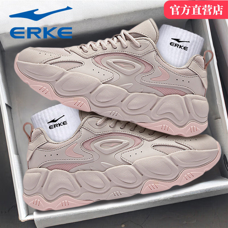 龙飞凤舞3鸿星尔克女鞋2026春季新款网面学生运动鞋厚底老爹鞋子,运动鞋new,运动休闲鞋,淘宝优惠券,粉丝福利购,淘宝优惠卷